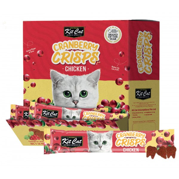 Kit Cat Cranberry Crisps for Cats - Chicken Single & Bulk Buy