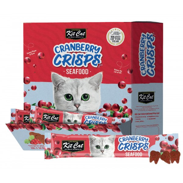 Kit Cat Cranberry Crisps for Cats - Seafood Single & Bulk Buy