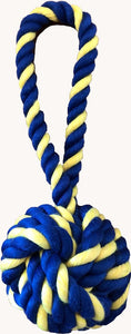 PetSport Mini Braided Monkey Fist 7" Rope Dog Toy