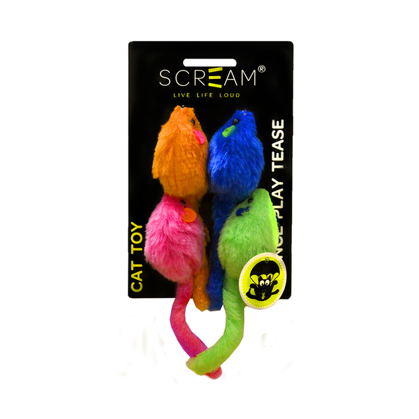 Scream Mice Multi Pack Cat Toy